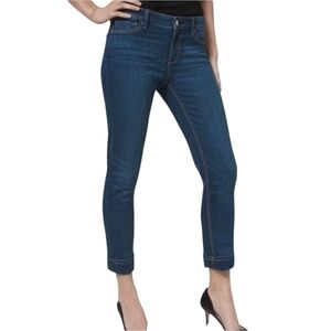 White House Black Market Womens The Slim Crop with Cuffed Ankle‎ Jeans Size 8